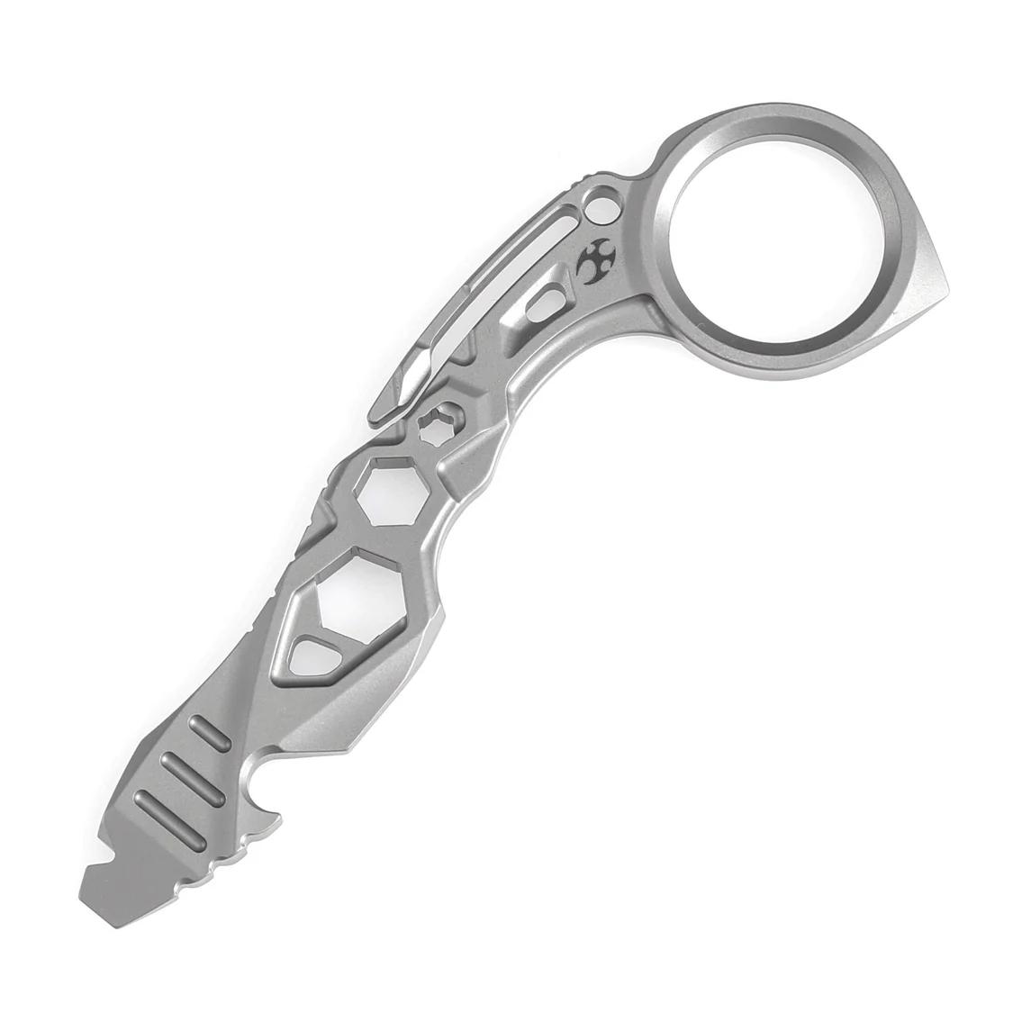 Kansept G008Series Titanium Alloy Multi-Purpose EDC Tool - PryBar for Outdoor/Urban/Home/Office Use, Full-Scene Functional Pry Bar with Multitool Blades by Sebastian Irawan