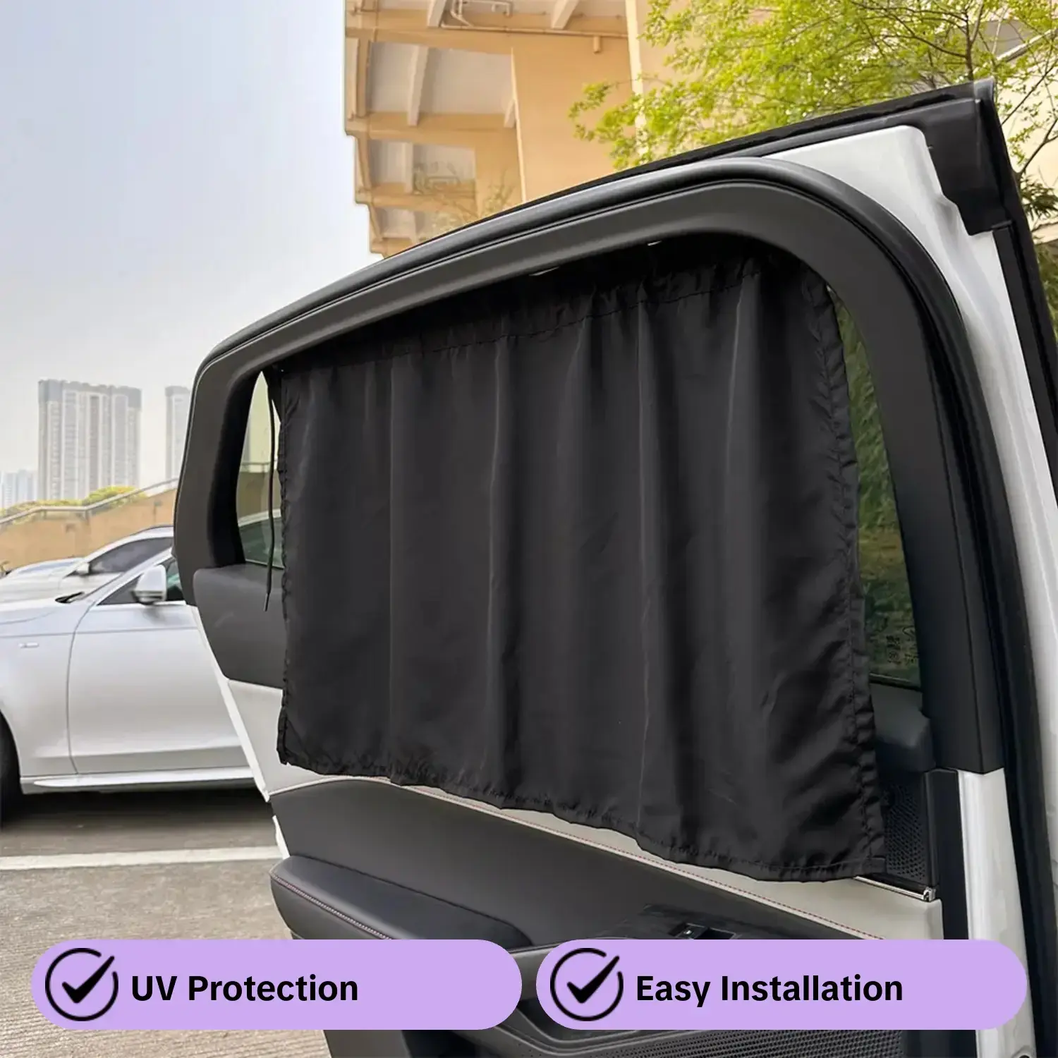 Car Side Window Sunshade, Car Side Window Curtain with Suction Cup, Car Privacy Curtain, Interior Accessories for Car, SUV, Truck, Car Sunshade, Car Window Shades, Suv Vehicle Sunshade, Car Sunshade Curtains