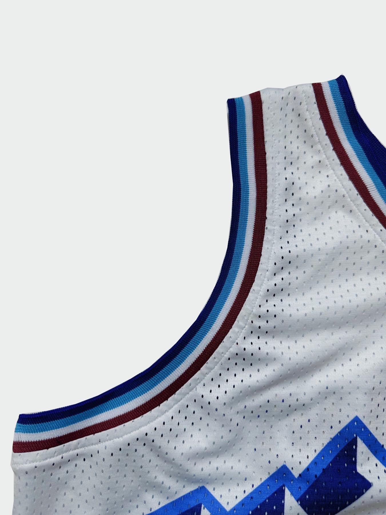 Men's Letter & Number Embroidery Vintage Basketball Jersey, Loose Breathable Sleeveless V-Neck Tank Top, Basketball Sports Jersey for Outdoor Sports, Lightweight Jersey, Breathable Athletic Top