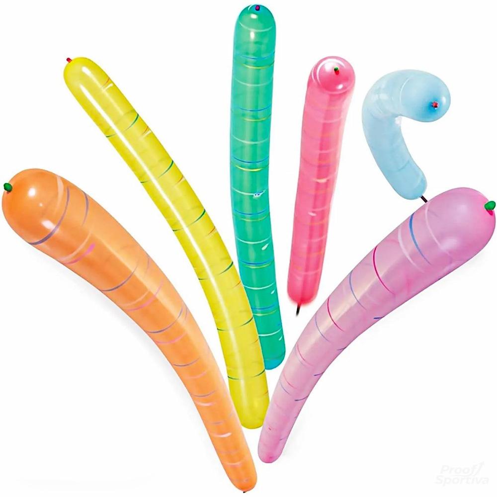 100 rocket balloons with two air pumps, colorful giant rocket balloons for parties