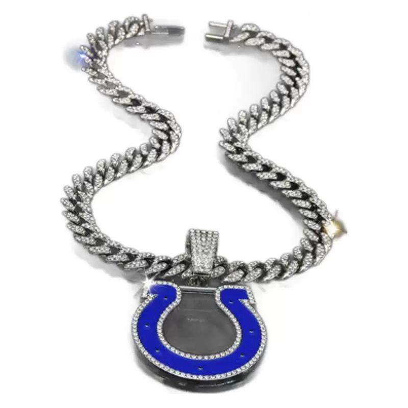 Indianapolis Colts team necklace pendant fan accessory for men and women, versatile style