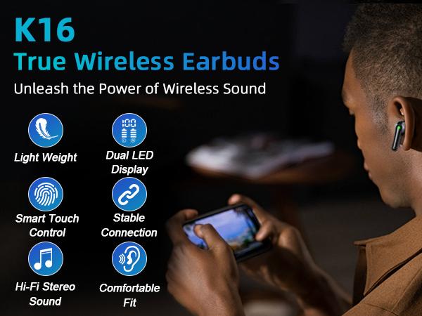 True Wireless Earbuds – CVC Noise Cancelling, Touch Control, IPX5 Sweat-Proof, 4.5g Ultra-Light Design Audio Bluetooth noise cancelling headphones True Wireless Earbuds – CVC Noise Cancelling, Touch Control, IPX5 Sweat-Proof, 4.5g Ultra-Light Design Audio Bluetooth noise cancelling headphones