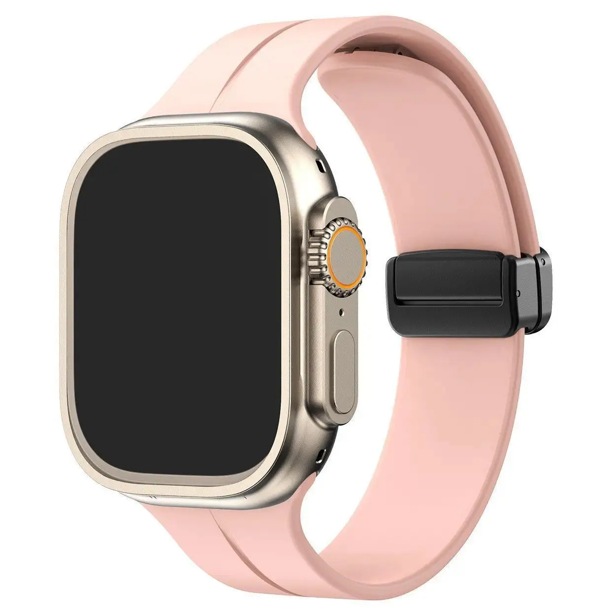 2026 Creative Magnetic Silicone Smartwatch Strap, Made of Soft Breathable Silicone Material, Sweatproof Sports Replacement Wristband With Secure Magnetic Closure, Universal Multi-size Design Suitable For Fitness, Outdoor Sports And Daily Casual Matching F
