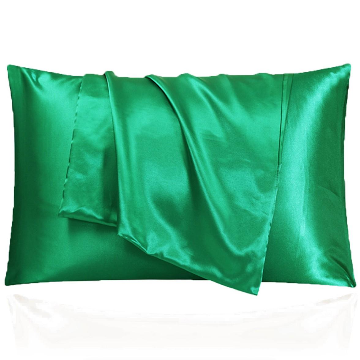 Luxury Satin Pillowcase for Hair & Skin, Cooling Silky Smooth Pillow Cover, Wrinkle-Free & Breathable, All-Season Comfort for Better Sleep, Bedroom & Travel Essentials, Great Gift for Women Men Teens