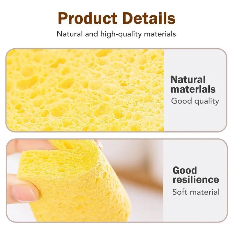 6pcs Dual-Sided Dishwashing Sponge Set, Kitchen Cleaning Tools, Household Scouring Pads, Durable & Efficient Scrubbers