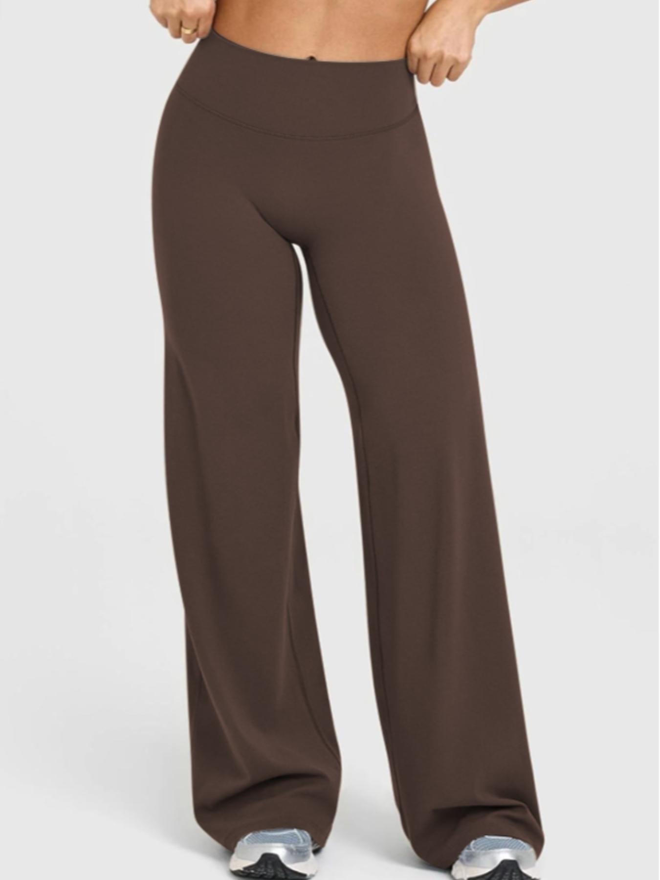 Women's High Waisted Elastic Loose Fit Straight Leg Pants, Butt Lifting Outdoor Casual Pants, Suitable for Yoga and Pilates, Comfortable Daily Wear, High Waist Design Women's High Waisted Elastic Loose Fit Straight Leg Pants, Butt Lifting Outdoor Casual Pants, Suitable for Yoga and Pilates, Comfortable Daily Wear, High Waist Design