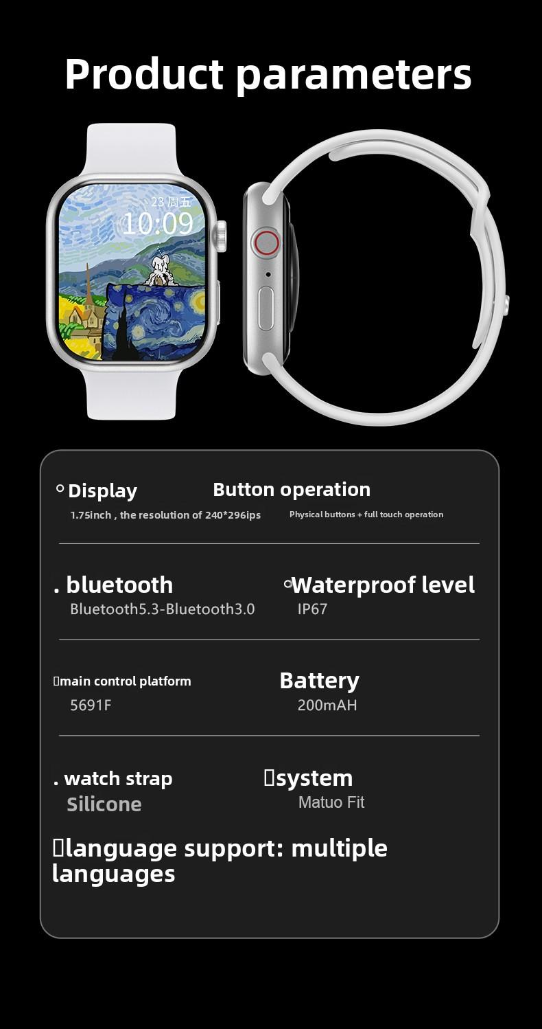 Women's Bluetooth Smartwatch with Long Battery Life, Multifunctional, Waterproof, Sports and Health Monitoring, Heart Rate, Blood Pressure, Blood Oxygen, Sleep Monitoring, Pedometer