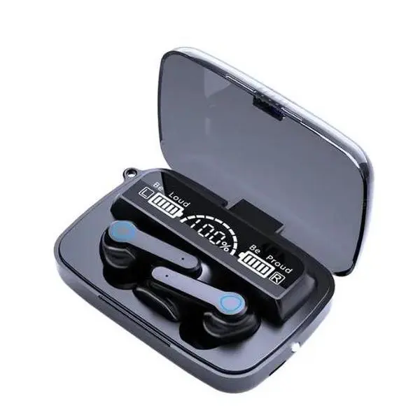 Original M19 Bluetooth Headset Wireless In-Ear Sports Intelligente Touch Led Displaymirror Warehouse Charging Treasure Earphone Audio Black Device