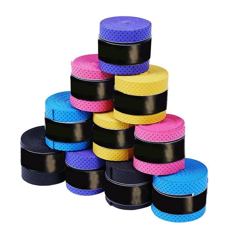 5pcs Random Color Badminton Grip Tape, Anti-Slip Sweat Absorbent Wrap, Universal Handle for Tennis/ping Pong/fishing Rods