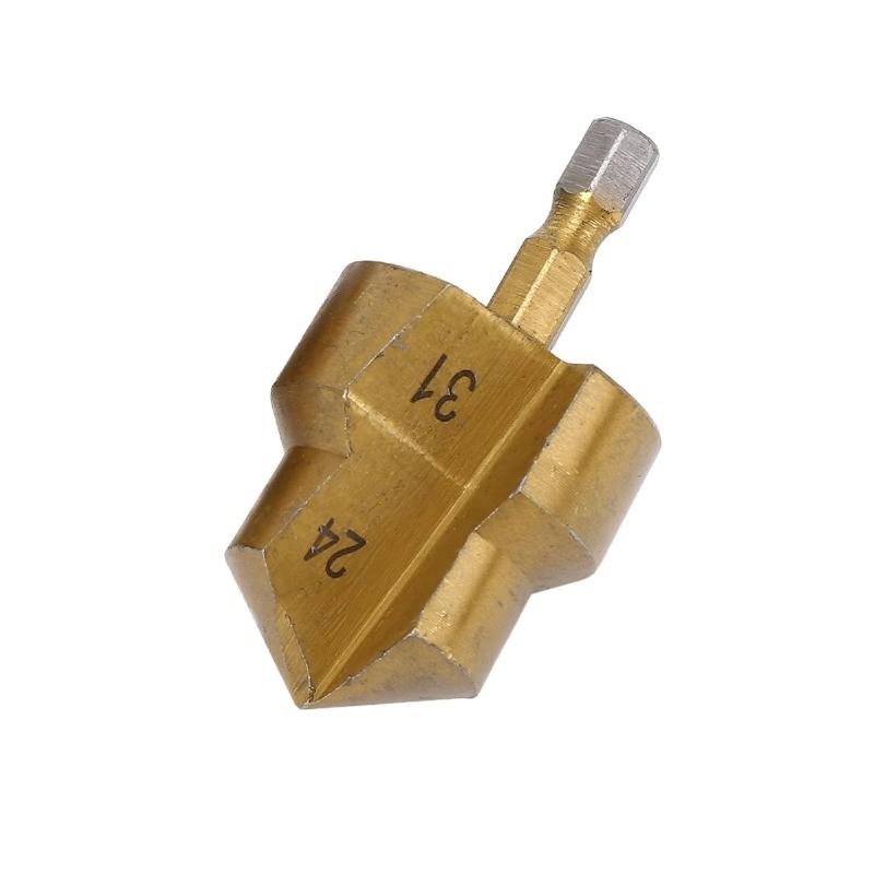 Ppr Pipe Expanding Drill Bits Set, High-Speed Steel Tools, 20mm 25mm 32mm Sizes, Hex Shank 1/4 Inch, Plumbing Hole Drilling Kit