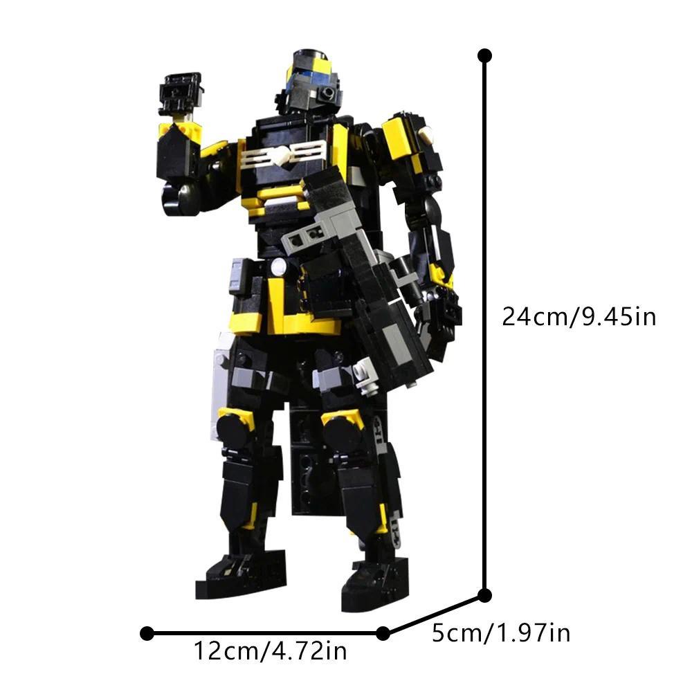 Gobricks MOC Helldivers 2 Super Destroyer Bricks Model EX Emancipator Exosuit Building Blocks Pelican-1 Shuttle DIY Assemble Toy