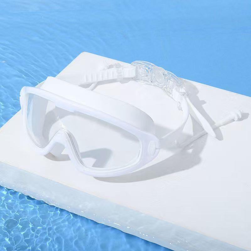 Hot Selling Large Frame Waterproof Anti Fog HD Swimming Goggles for Men Women Youth Swim Equipment Set Comfort Fit UV Protection Durable Eyewear