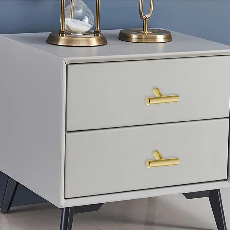 20PACK  Modern Rectangular Cabinet Knobs and Pulls Set, 50mm Single Hole Door Hardware Handles with Screws, Durable Metal Finish, Easy Installation