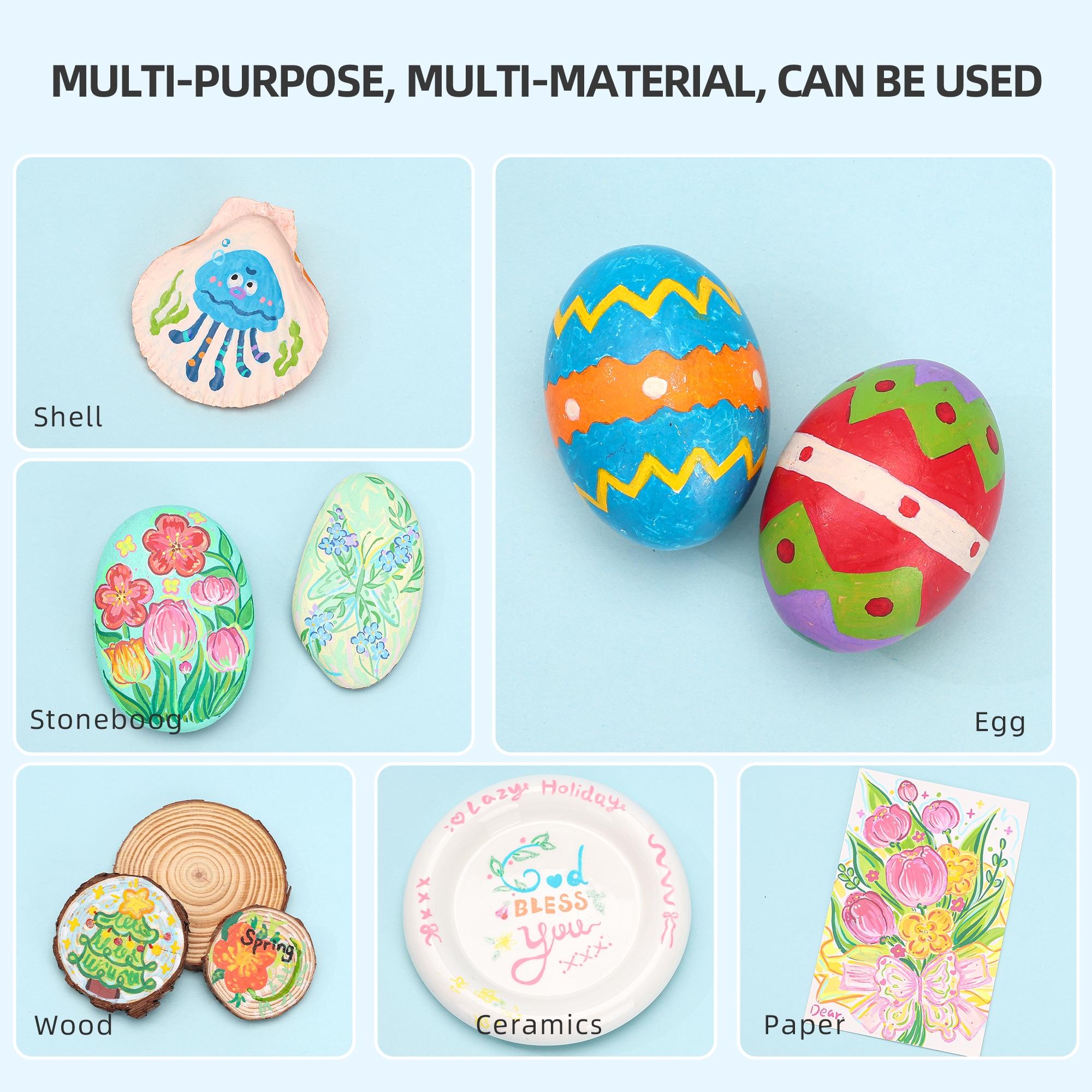 3D Acrylic Gel Pen Set, 1 Box Quick-drying 1.0mm Acrylic Gel Pen, Graffiti Painting Set, Acrylic Markers for Greeting Cards, Fill in Colors, Outline