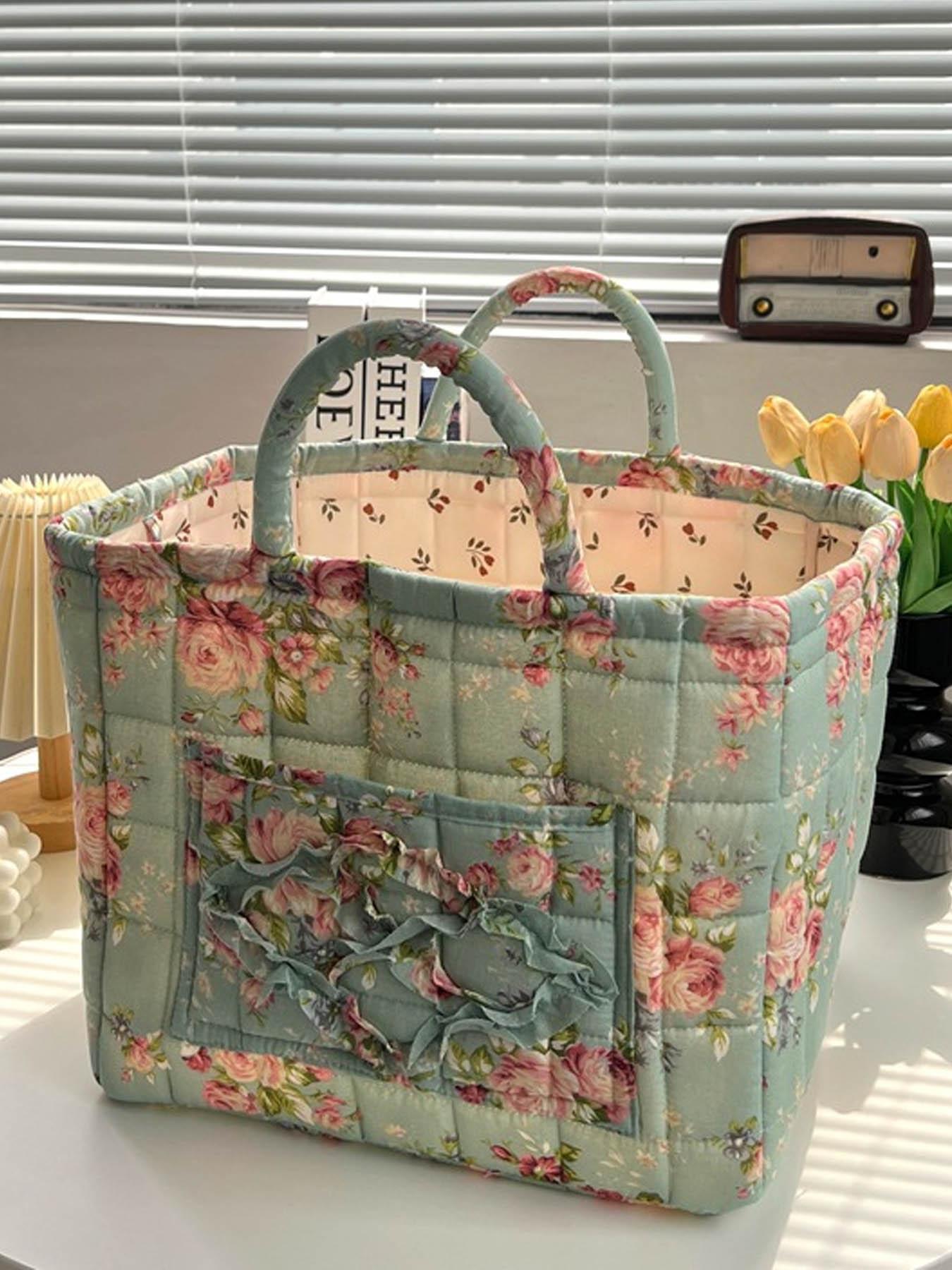 Car Interior Storage Basket, Clothing Book WorkSupplies Home Organizer Bag, Space Saving Multi-Purpose Car Accessory