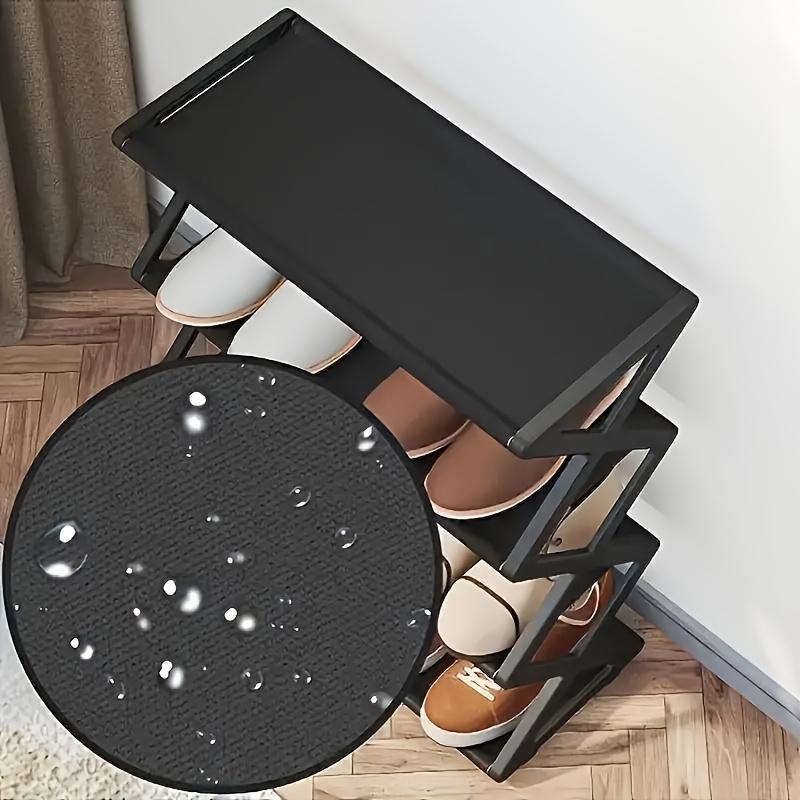 folding shoe rack - No-assembly space-saving storage rack suitable for entryway, wardrobe, kitchen, bathroom, and balcony, Vertical Shoe Rack