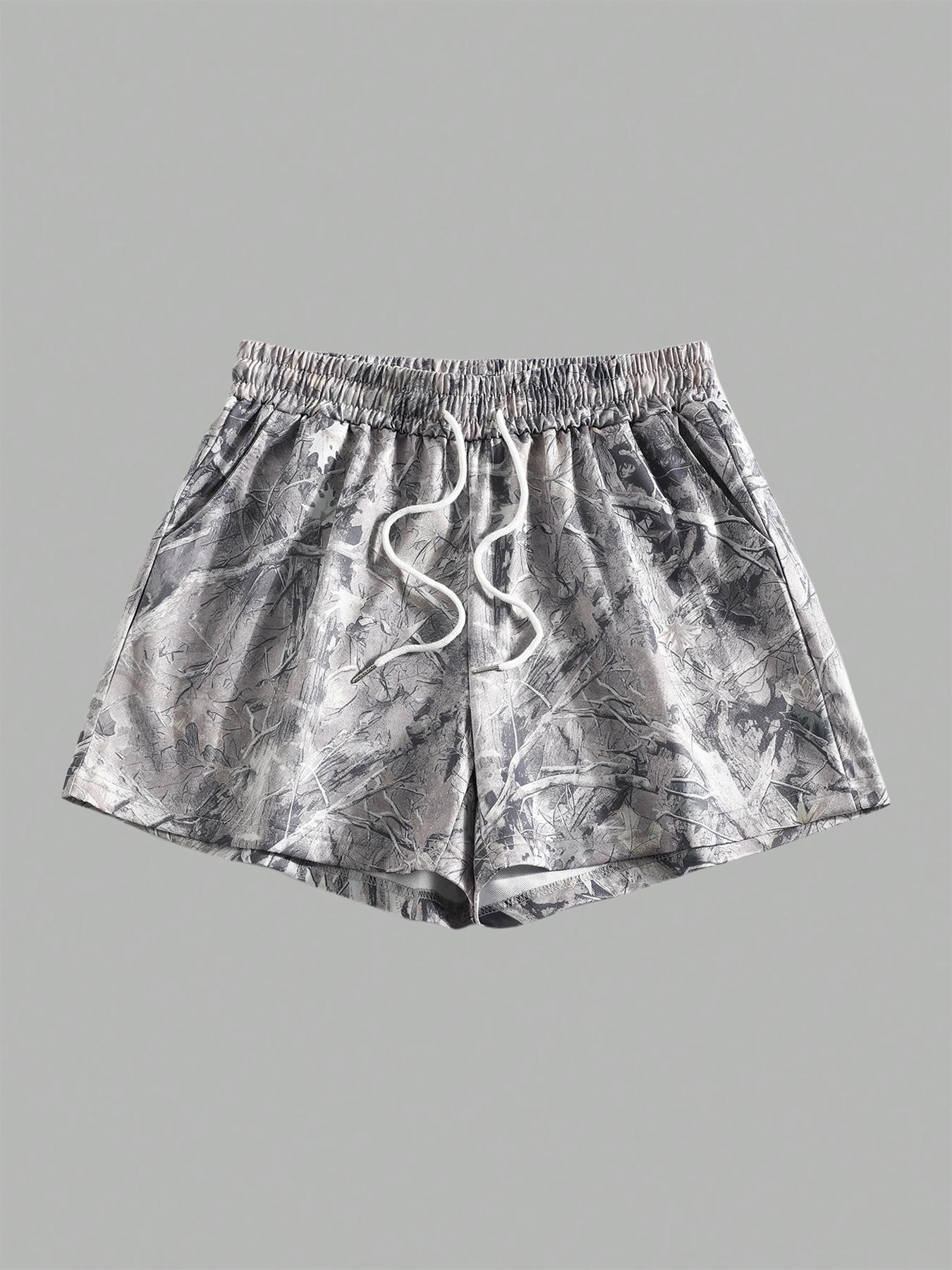 Women's Plain & Camo Print Shorts, Casual Comfy Breathable Shorts for Summer, Ladies Bottoms for Daily Wear
