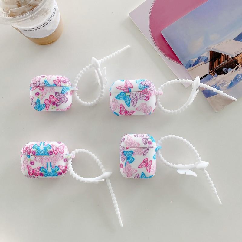 Irregular Butterfly Flowers for Apple Airpods Pro 2 Earphone Case Protector Silicone Wireless Earphone for Airpods 1 2 3 Cases
