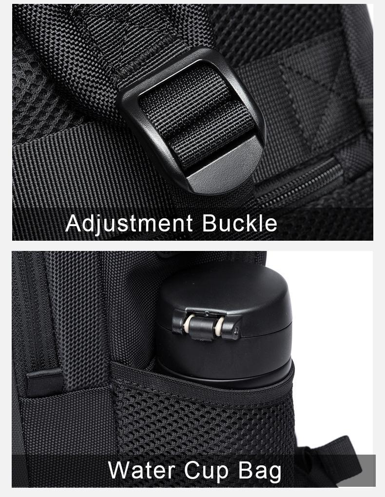 BANGE Lightweight 15.6in Laptop Backpack for Men, Waterproof with USB Charge Port, Multifunctional for Travel & Hiking, Fits Computers & School Use