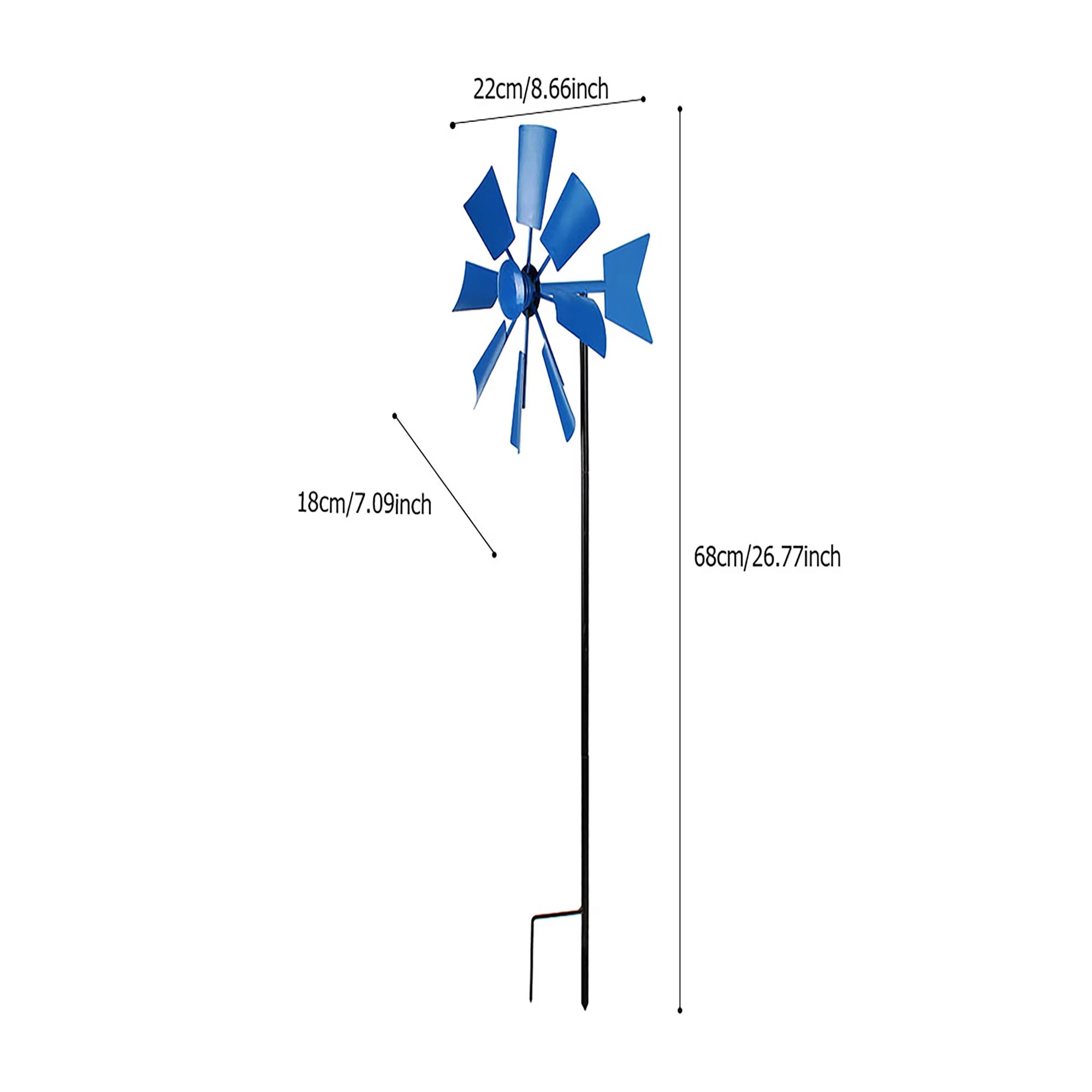 1 Piece Of Creative Metal Rotating Windmill Outdoor Decoration Iron Wind Spinner, Suitable for Rural-Style Garden And Courtyard Arrangements, Stylish Airplane-shaped Wind-powered Spinner, Must-have for Spring, Summer, And Autumn Courtyards