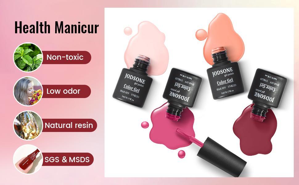 JODSONE Gel Nail Polish Kit with UV Light 32 Colors Gel Polish Nail Kit Soak Off Gel Nail Set Manicure Tools Nail Gel Kit Gifts for Women