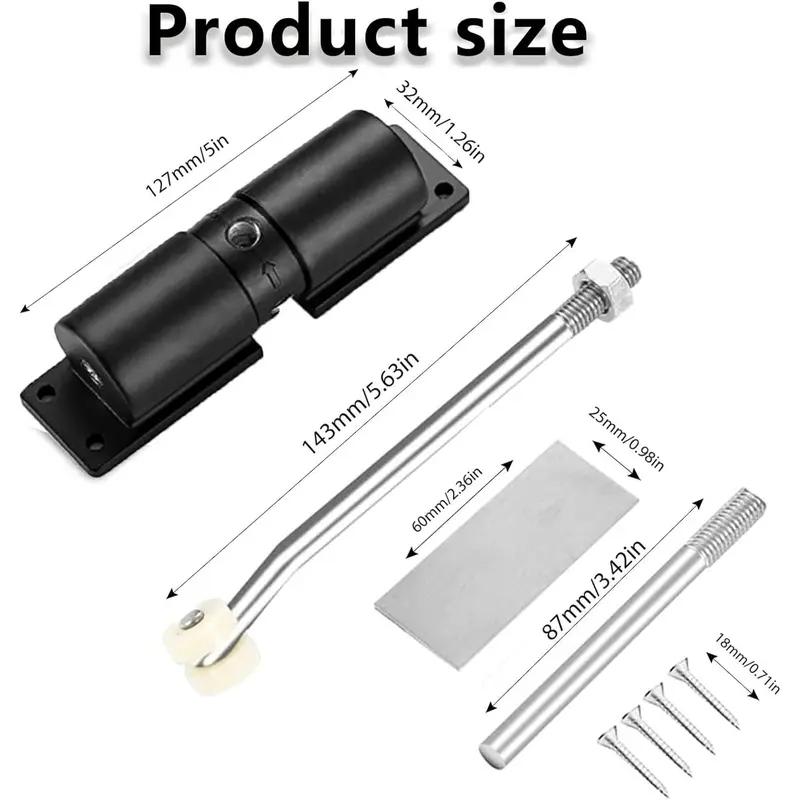 Automatic Door Closer, Zinc Alloy Safety Spring, Adjustable 30kg Door Hinge, Durable and Reliable, Ideal for Home and Office Use