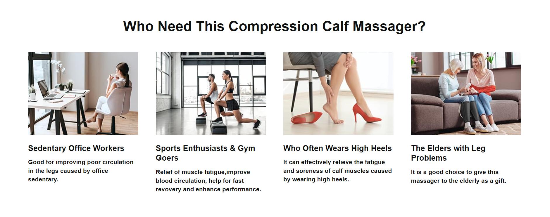 【FIT KING】 Calf Massager for Improved Circulation and Muscle Relaxation, Massage Device for Calves, Eases Muscle Fatigue and Discomfort