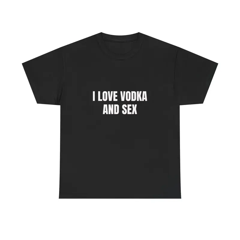 I Love Vodka T-Shirt |   Funny Drinking Tee |   Vodka Lover Shirt |   Funny Gift For Her