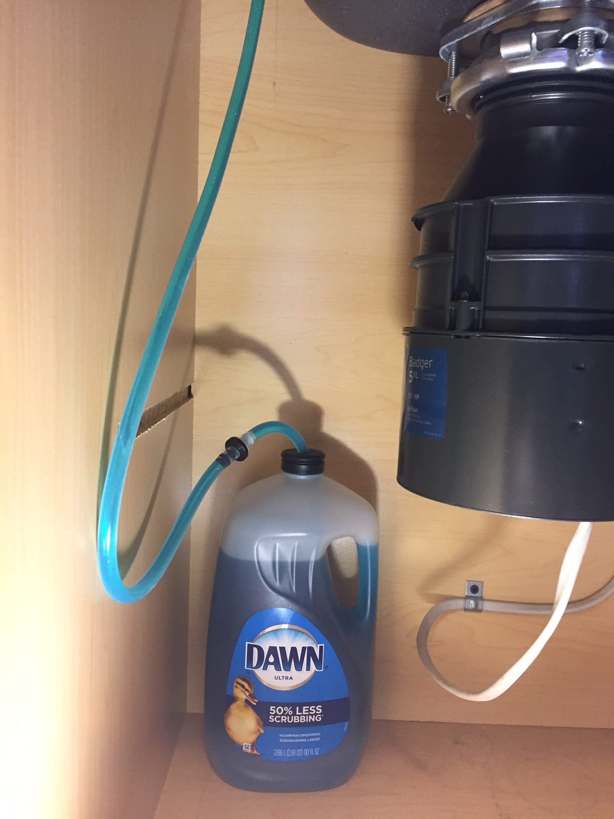 Kitchen Hack_ Sink Soap Dispenser Tube Kit, with 47" Tube Hose and Check Valve for Prevent Backflow for Countertop Dispensador De Jabon de Cocina Kitchen Sink Accessories Faucet Extension