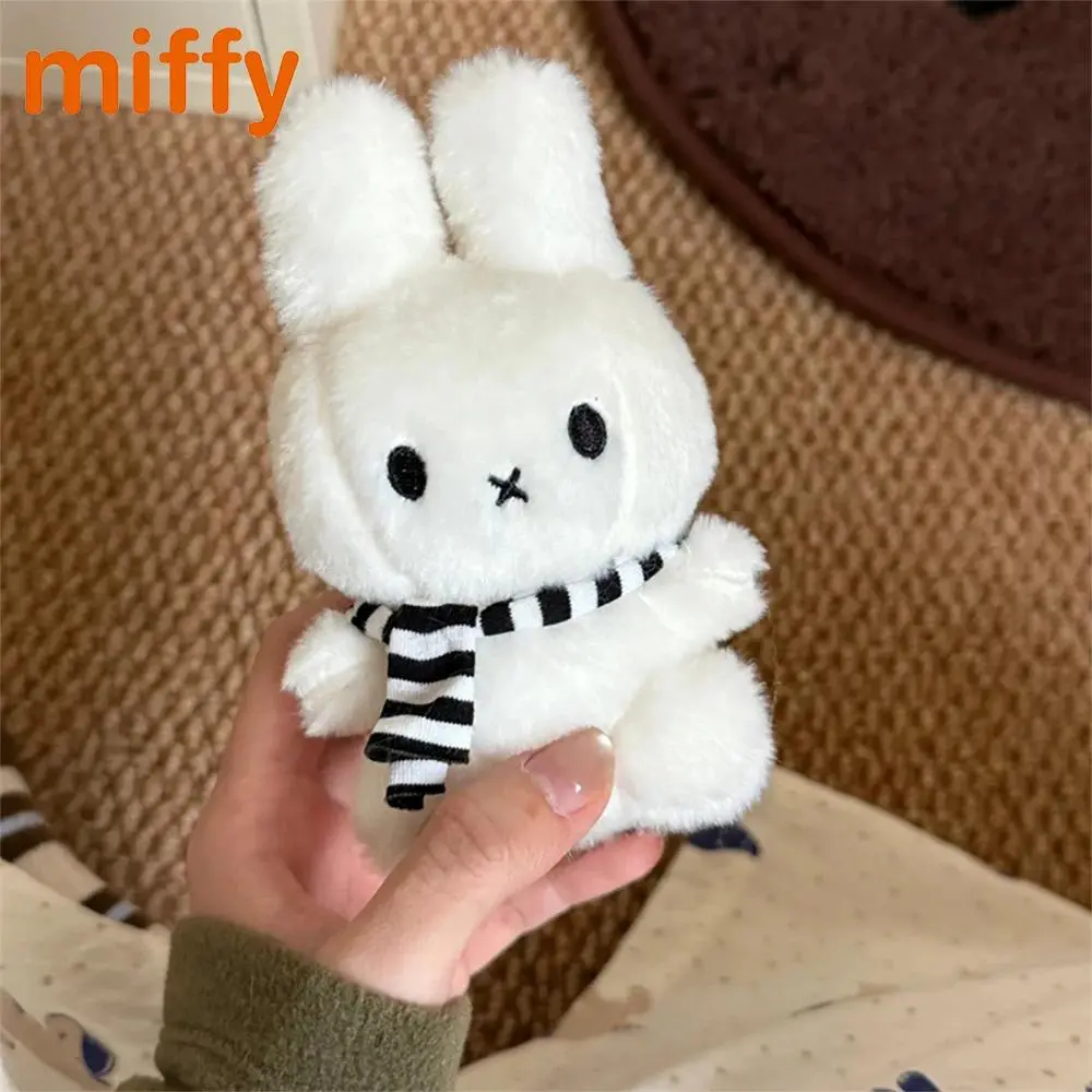 Kawaii Miffy Cute Plush Pendant Cartoon Rabbit Winter Series Snowman Versatile Backpack Decoration Key Chain Girl Festival Gift