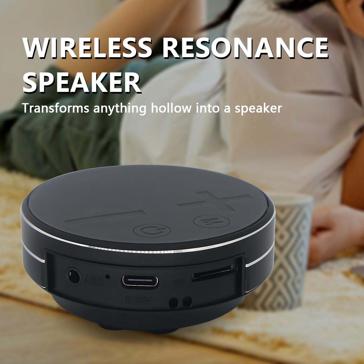 Mini Bone Conduction Speaker, Portable Wireless Speaker, Stereo Bass, Creative Compact Speaker, Music Player for Home, Outdoor, Travel, Rechargeable Wireless Speaker