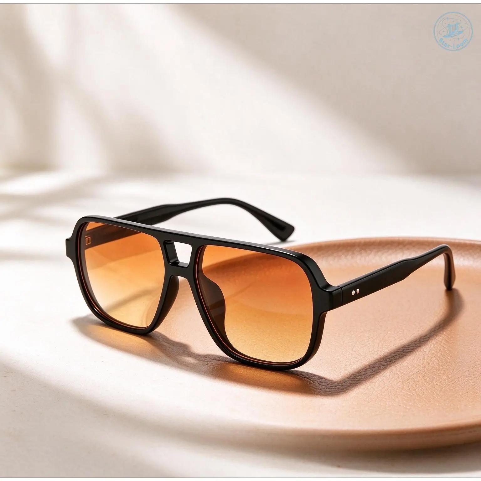 Unisex Retro Square Pilot Sunglasses, Vintage Square Frame Eyewear, Trendy UV400 Sun Glasses for Driving Beach Outdoor