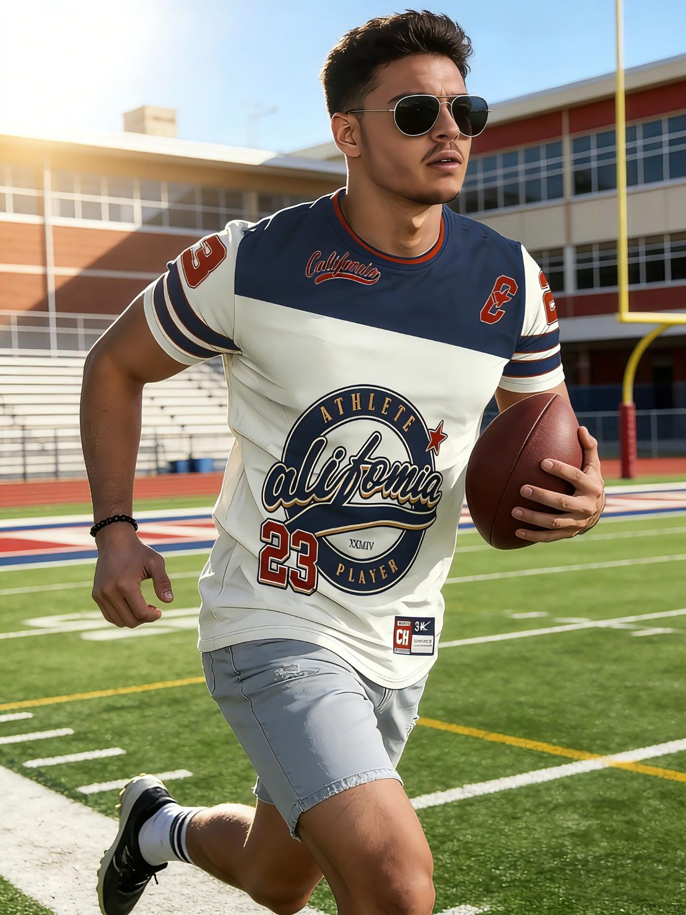 American Vintage Jersey Short Sleeve, California Street Style, Court Hero, Summer Cool Look, Long H-Type Fit