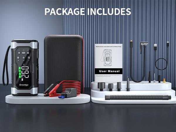 9000A Car Battery Jump Starter with Air Inflator/Deflator Compressor, 7 in 1 Portable Jumper Box Power Pack (ALL Gas/12.0L Diesel) Combo Cordless Air Pump for Tire Inflator & Large LCD Screen Portable Car fathersdaygift,father'sdaygifts,car accessories so 9000A Car Battery Jump Starter with Air Inflator/Deflator Compressor, 7 in 1 Portable Jumper Box Power Pack (ALL Gas/12.0L Diesel) Combo Cordless Air Pump for Tire Inflator & Large LCD Screen Portable Car fathersdaygift,father'sdaygifts,car accessories so