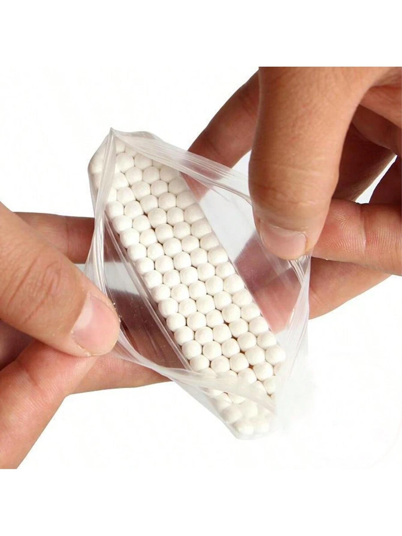100 pieces Dual-Tip Cotton Swabs - Multipurpose Cotton Buds for Makeup Removal, Wound Care, and Home Use - Unscented, No Batteries Required