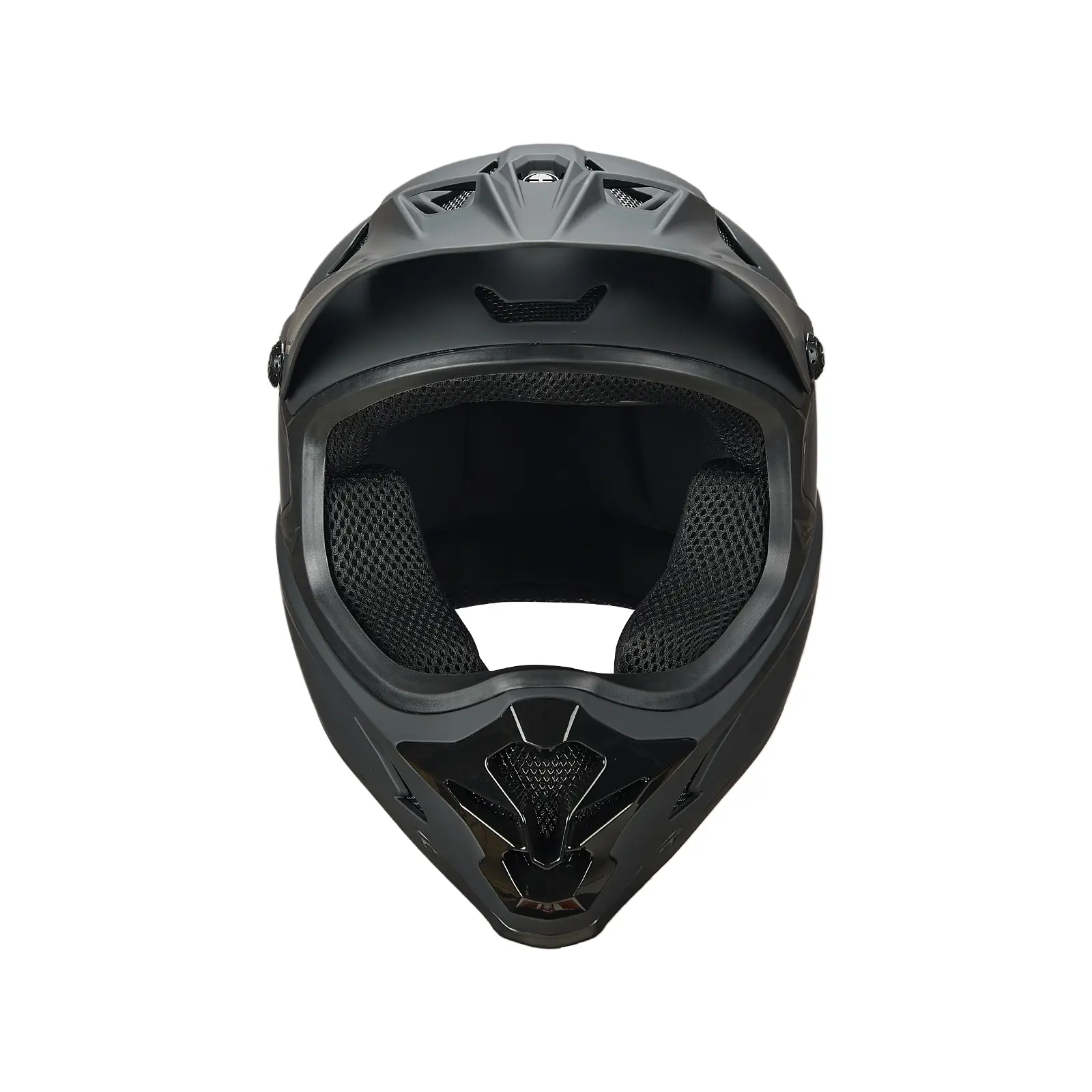 Unisex Teens Full-Face Cycling Helmet, Ventilated ABS Impact-Resistant Puncture-Proof for Downhill BMX Mountain Biking, Black, Father’s Day Camping Gear Gift