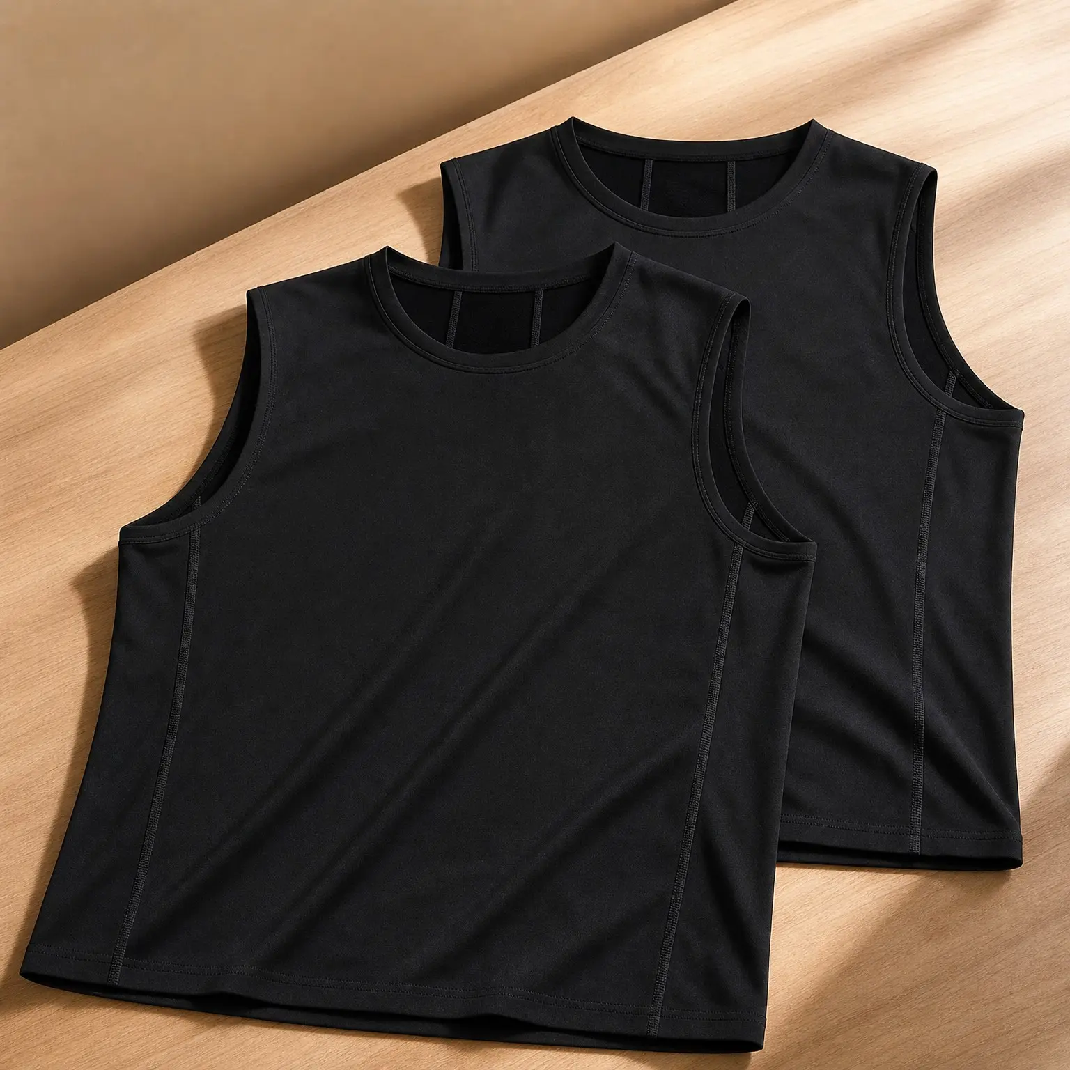 Men's 2 Pack Compression Sleeveless Shirts Workout Athletic Tank Tops Sports Base Layer UndershirtsGift