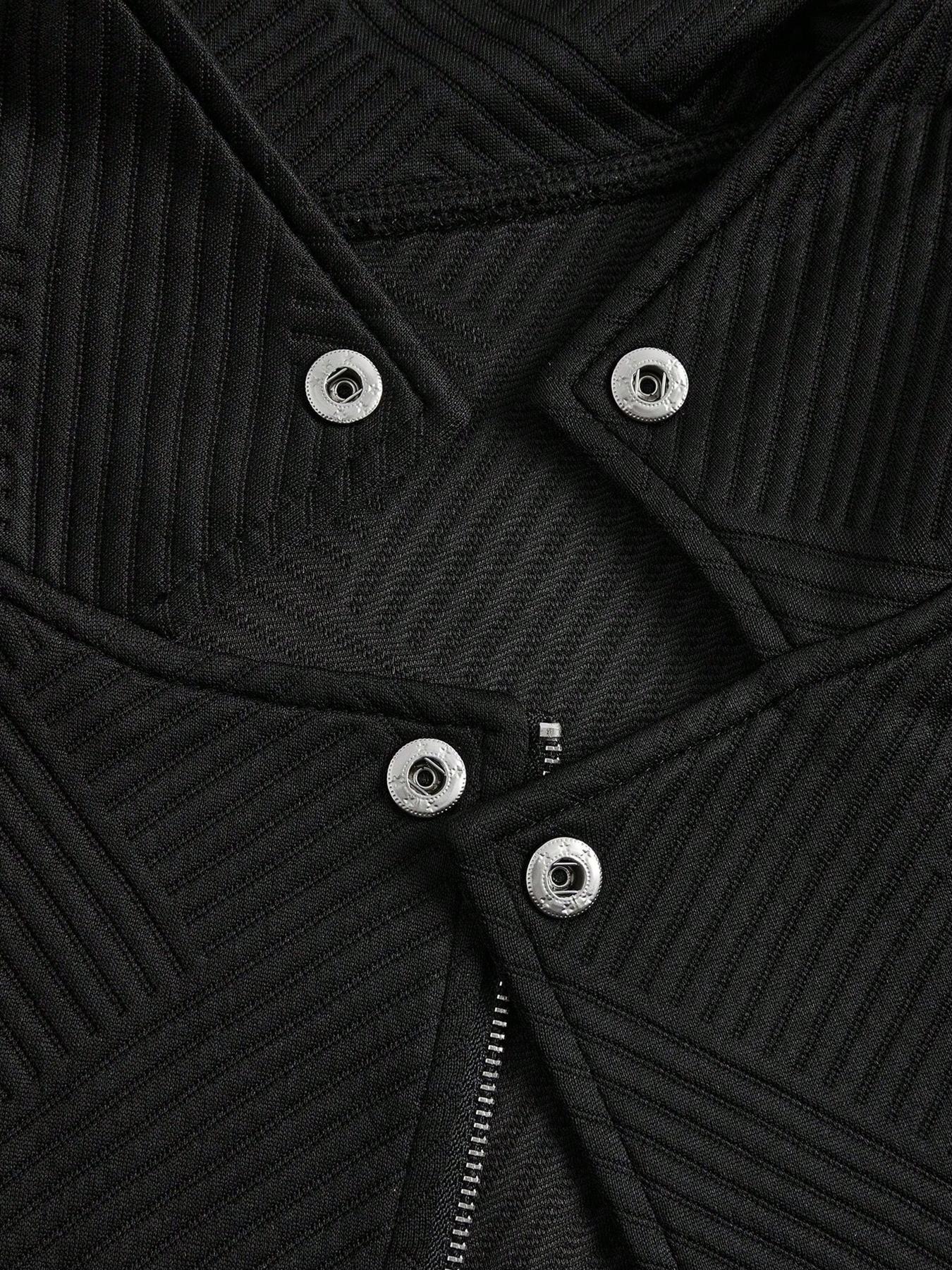 Women's Textured Fabric Collar Zipper Casual Jacket Stylish Ladies Outerwear for Daily Wear, Comfortable and Trendy Design, Casual Fashionable Outerwear