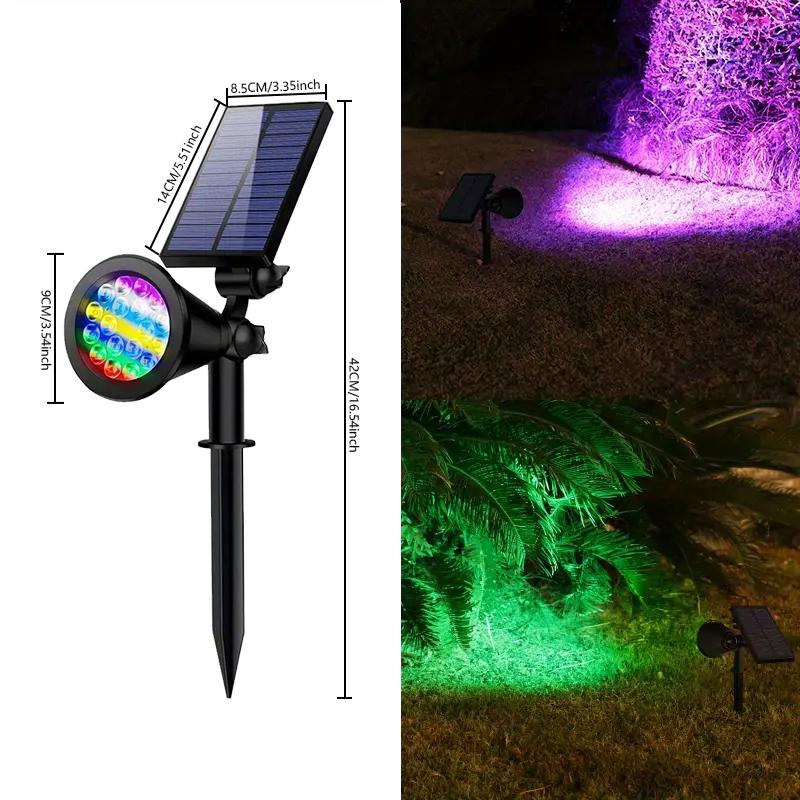 Outdoor Solar landscape spotlight Solar garden spotlight For Outside Intelligent light control IP44 Waterproof solar panels, garden driveway access pool area
