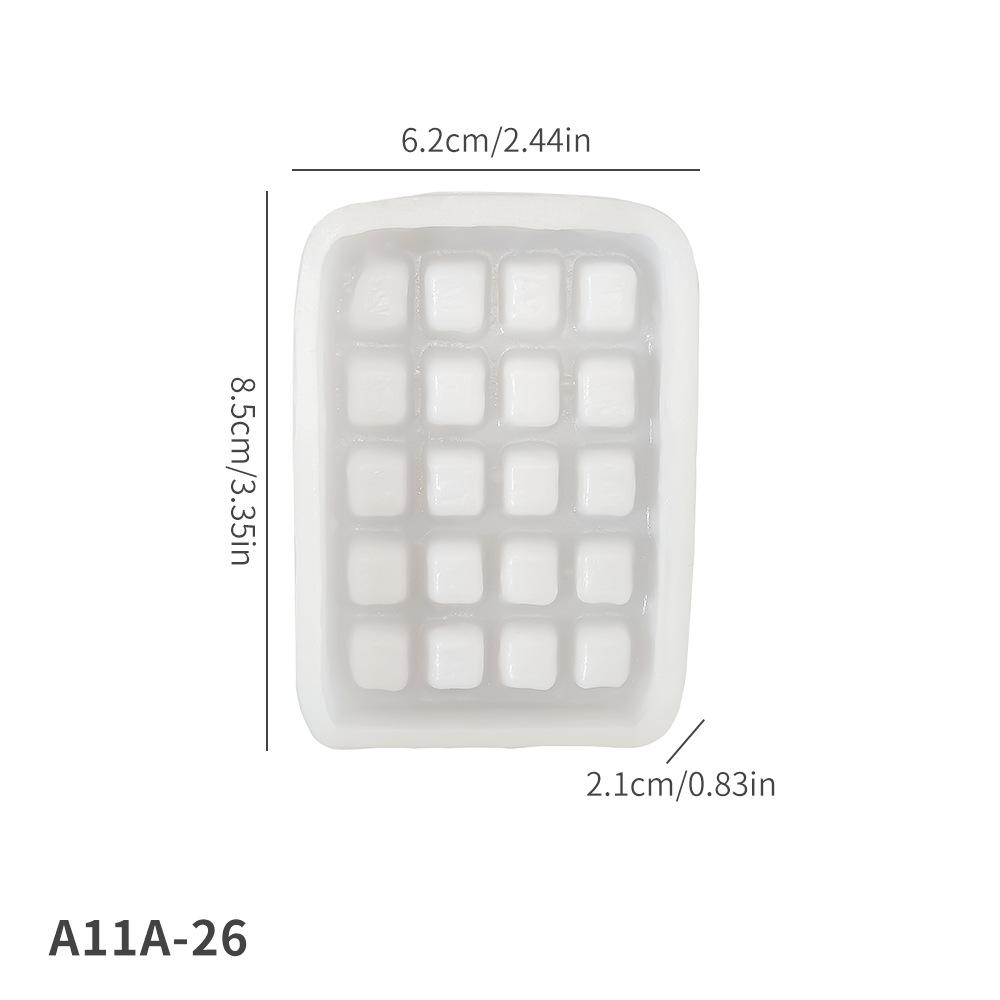 Simulation Waffle Silicone Mold DIY Handmade Creative Multi-purpose Dessert Decoration Decoration Scented Candle Kneading Mold for Handmade Lovers