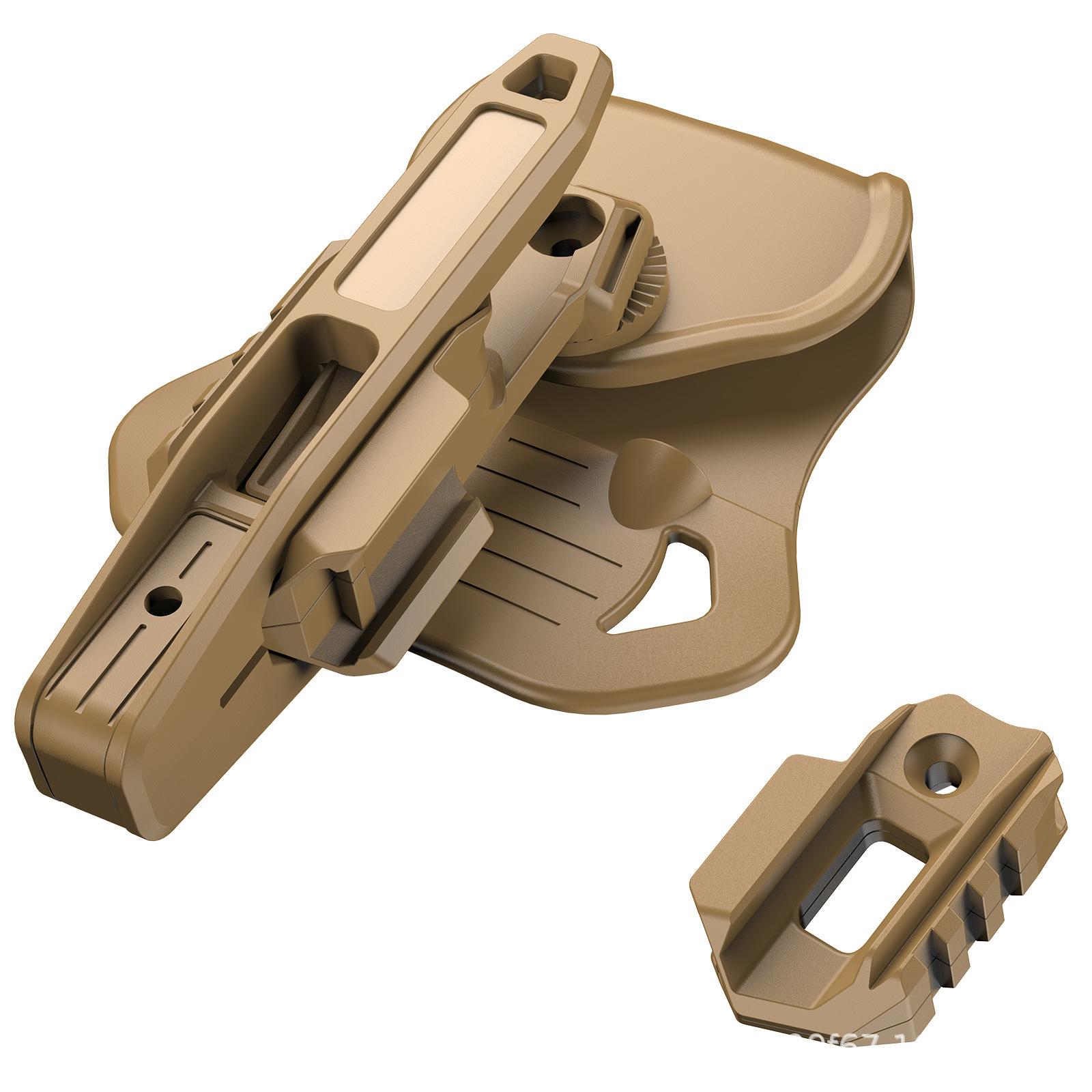 Polymer Pa66 Glock Gun Holster Compatible with Glock 9mm Sw40 357 Rail, Durable and Secure Fit, Ideal for Tactical Use