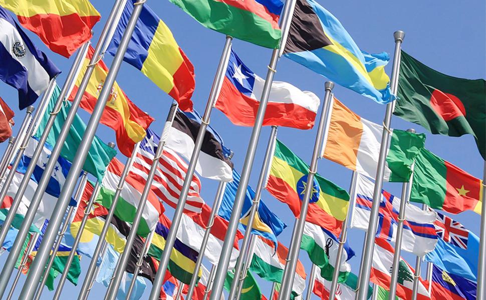 Pack of 2 Fly 3x5 Foot Flag - Vivid Color and Fade - Canvas Header and Stitched - Flags with Brass Grommets 3 X 5 Ft