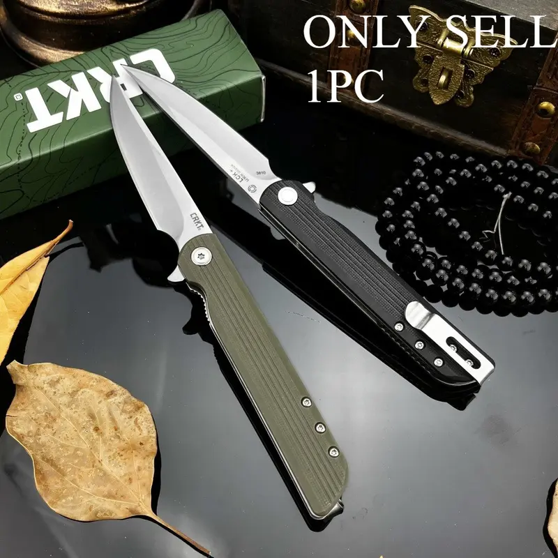 Best Selling 3810 Pocket Folding Knife, 8CR13MOV Blade G10 Handle, Hiking Multi-Purpose Portable Survival Knife EDC Hiking Outdoor Camping Knife, Portable Folded Knives