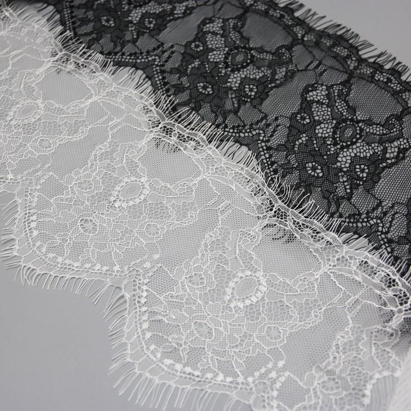 3m Per Pack, 15.5cm Width, Eyelash Trim, Cutout Lace, Sewing Supplies, DIY Accessories for Home Curtains, Clothing Embellishments