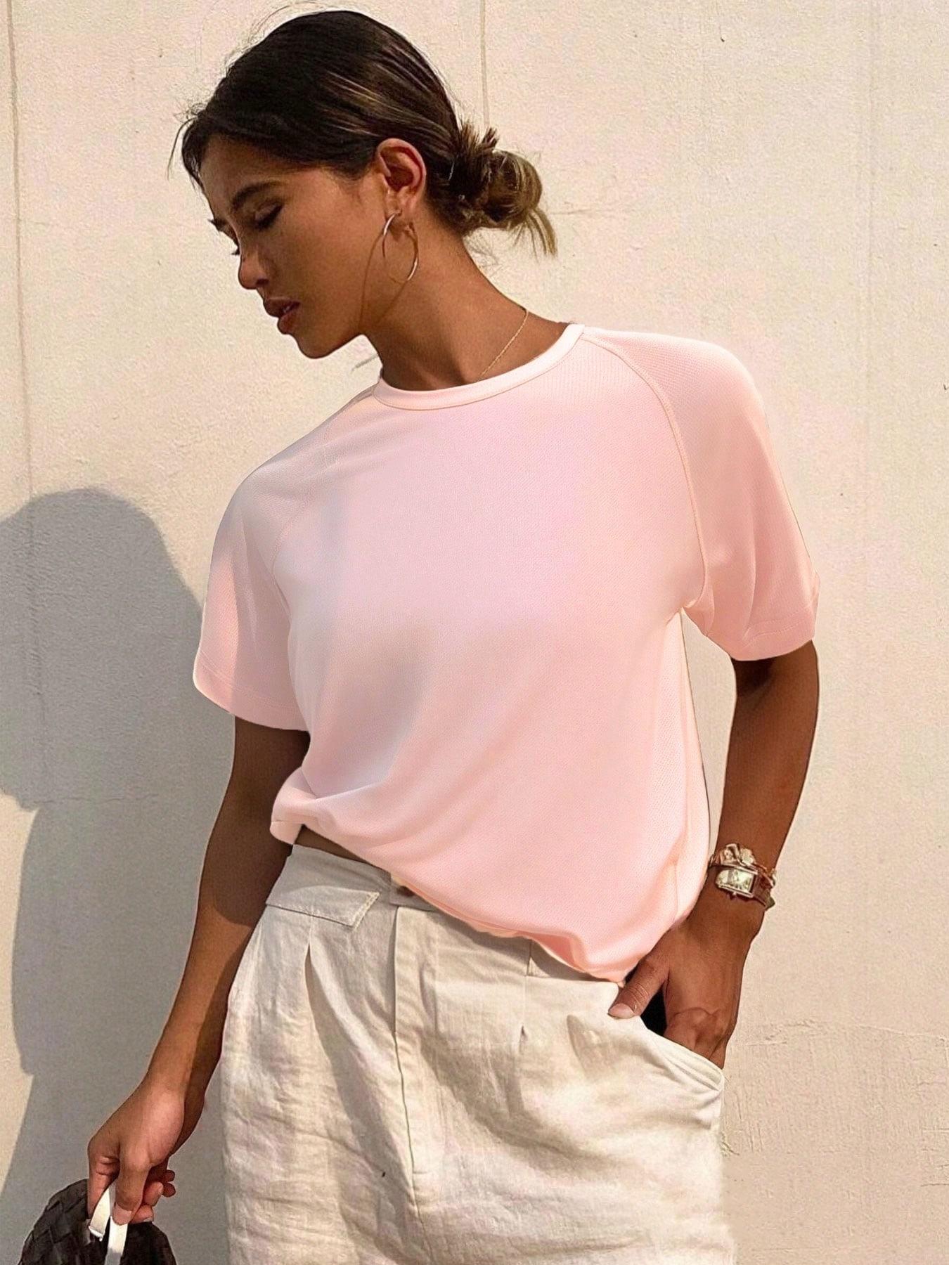 3-Piece Summer Women's Outdoor Quick-Dry Short Sleeve Running Sports Lightweight Breathable Training Top T-Shirt Yoga Wear