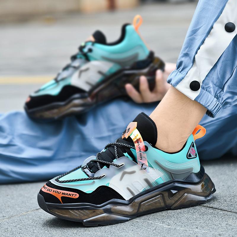 Men's Popcorn Sole Shoes, Lightweight Shock Absorption, All-Season Sport Casual Sneakers, Comfortable and Versatile Footwear