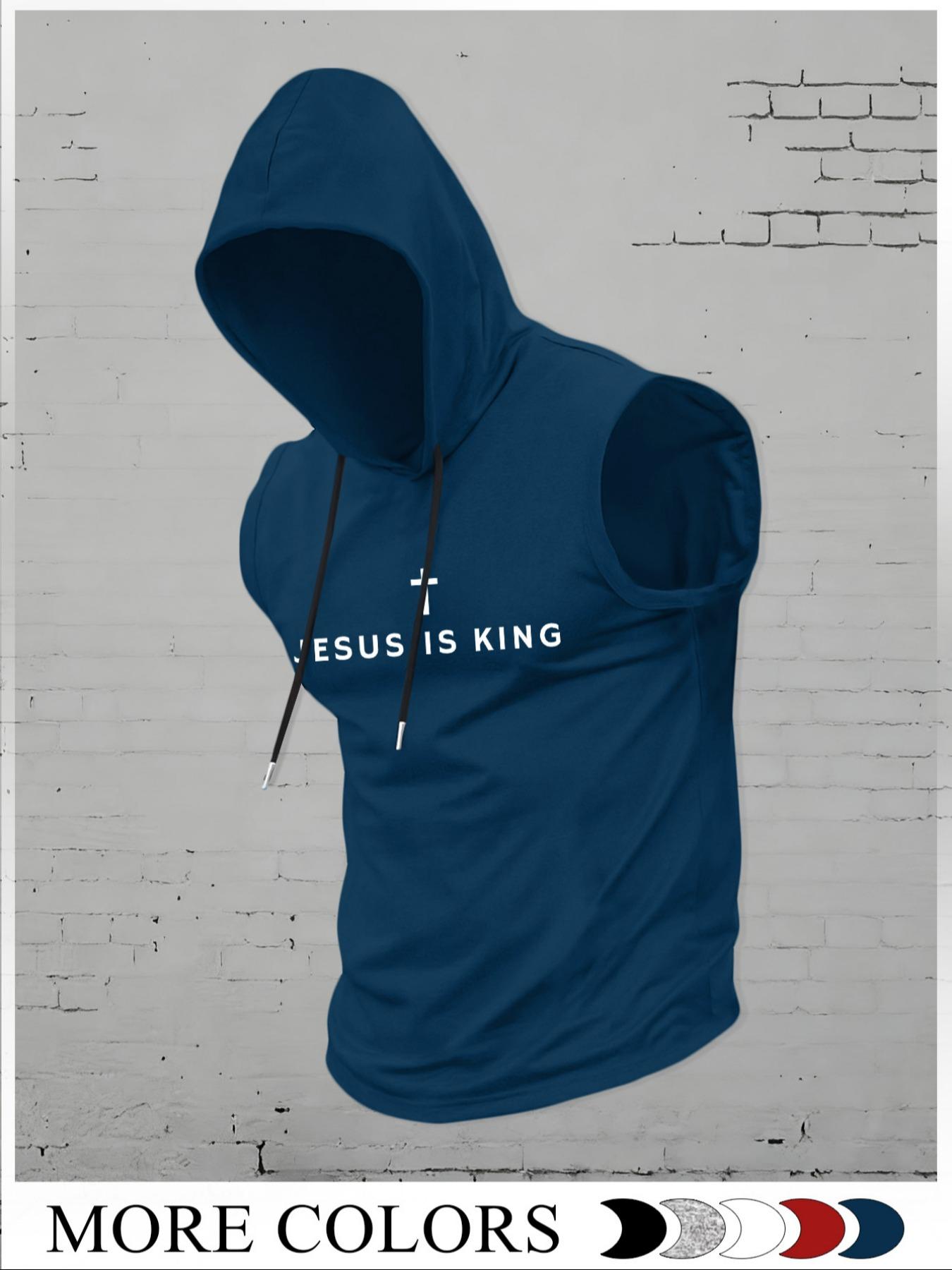 Men's Fashion Hooded, Casual Summer Wear, Athletic Workout Clothing, Moderate Fabric Thickness, Fitted Style, Ideal for Outdoor Activities