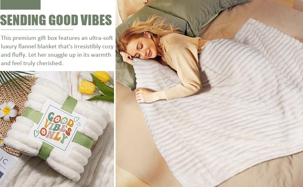 MAYICIVO Self Care Gifts for Women - Get Well Soon Gifts Basket with Blanket & Thoughtful Care Package, Unique Mother's Day Birthday Gifts