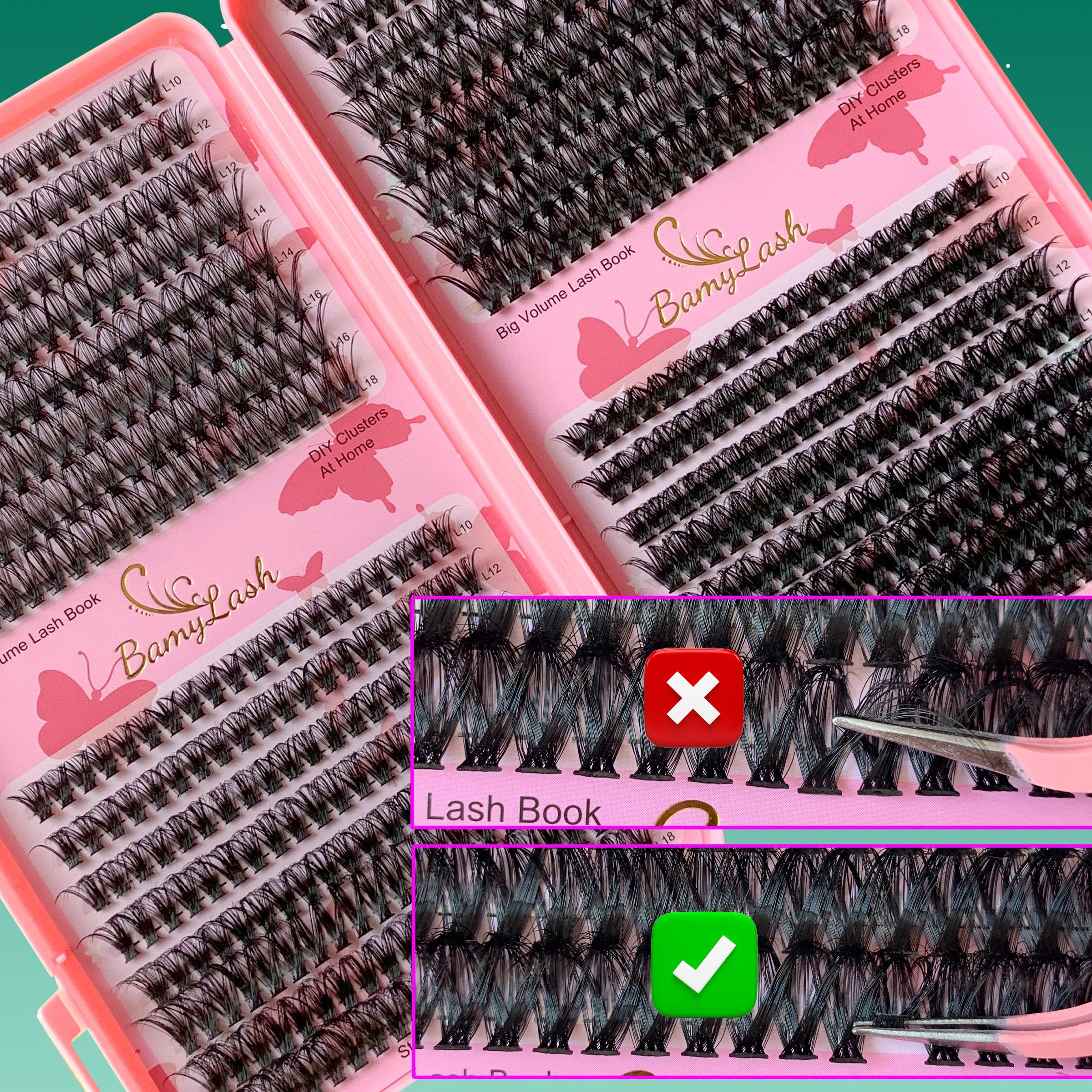 1920-Piece Lash Clusters Kit, 10–18 mm D Curl, 30D/40D/50D/60D, 4 Styles Natural Volume Individual Eyelashes Set with Lash Bond & Seal, Remover & Tweezers, Easy DIY at Home, Ideal for Daily Makeup & Beginners