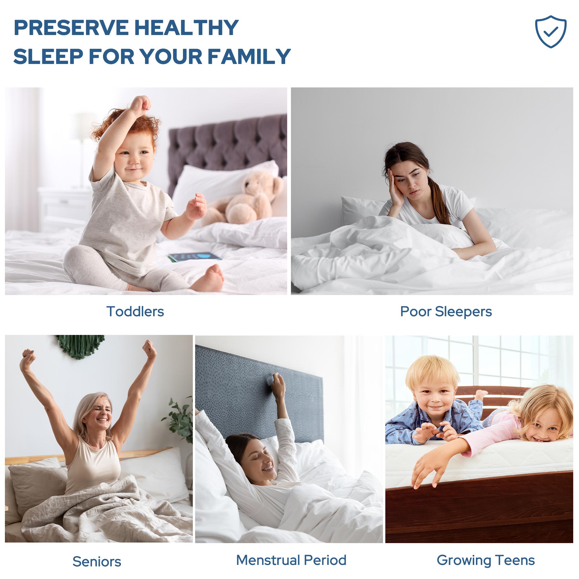 【BEDLORE】Waterproof Mattress Protector with Fitted Sheet, TPU Waterproof Layer, Soft & Breathable Bed Cover for Everyday Mattress Protection, Ideal for Bedroom & Home Use